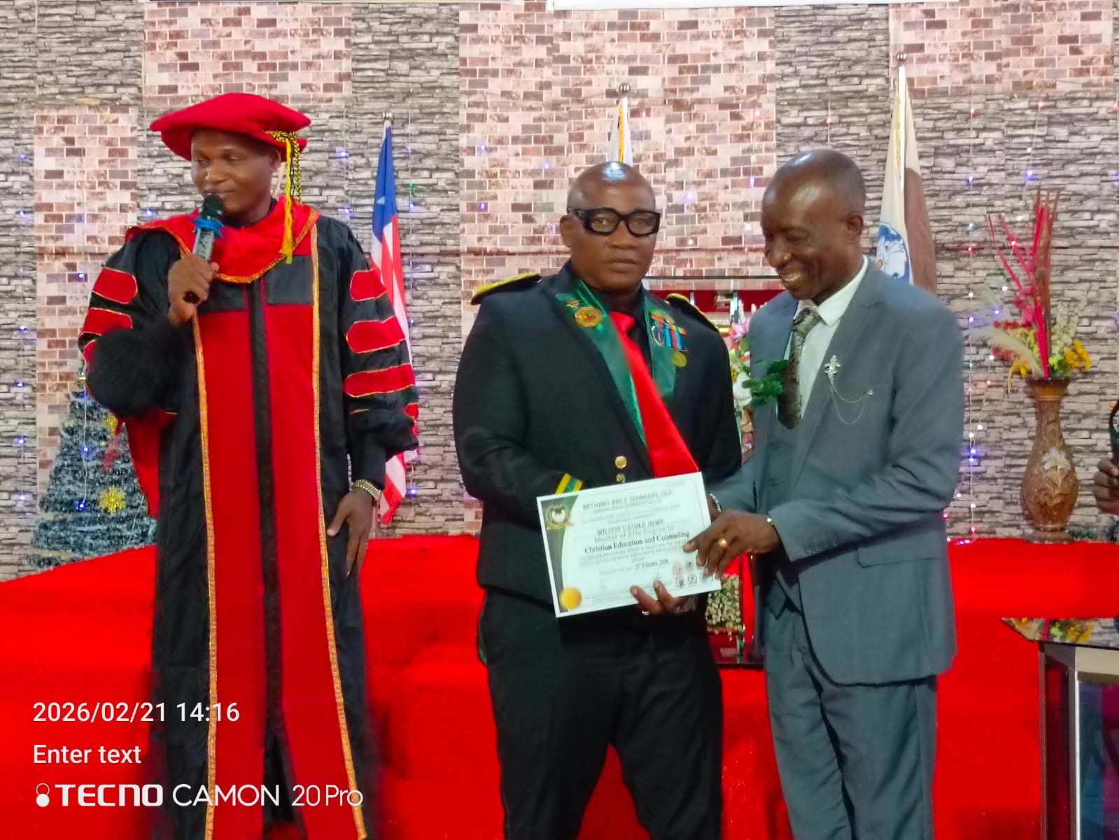 Honourary Doctorate Monrovia